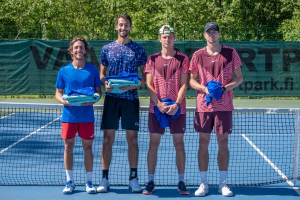 Doubles winners Luca Giagomini (Italy) and Gabriele Moghini (Switzerland), runners up Siim Troost and Johannes Seeman (Estonia) 10.6.2023